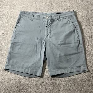 Adriano Goldschmied Wanderer Shorts Mens 36 Blue Chino Stretch Slim Casual